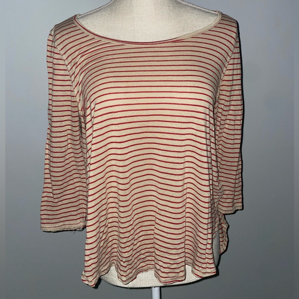 🍓We The Free Red Striped Women's Top